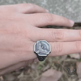 Norse Flying Eagle Stainless Steel Viking Ring