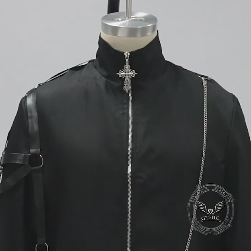 Medieval Halloween Gothic Stand Collar Tuxedo Costume