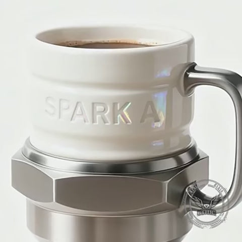 Mechanical-Style Sparkplug Creative Ceramic Mug
