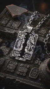 Retro Horus Anubis Stainless Steel Amulet Pendant