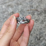 Domineering Hovering Dragon Sterling Silver Ring