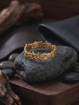 Stylish Thorn Hollow Stainless Steel Simple Ring