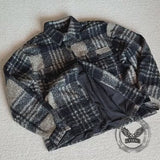 Retro Brown Plaid Lapel Loose Short Jacket Coat