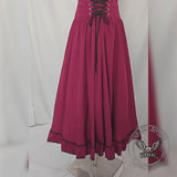 Elegant Pleated Shirt French Ruffle High Waist Skirt Set