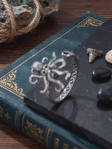 Vintage Octopus Stainless Steel Spinner Open Ring