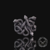 Gothic Multiple Snakes Entwined Sterling Silver Ring
