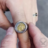 Egypt Symbol Design Sterling Silver Ring