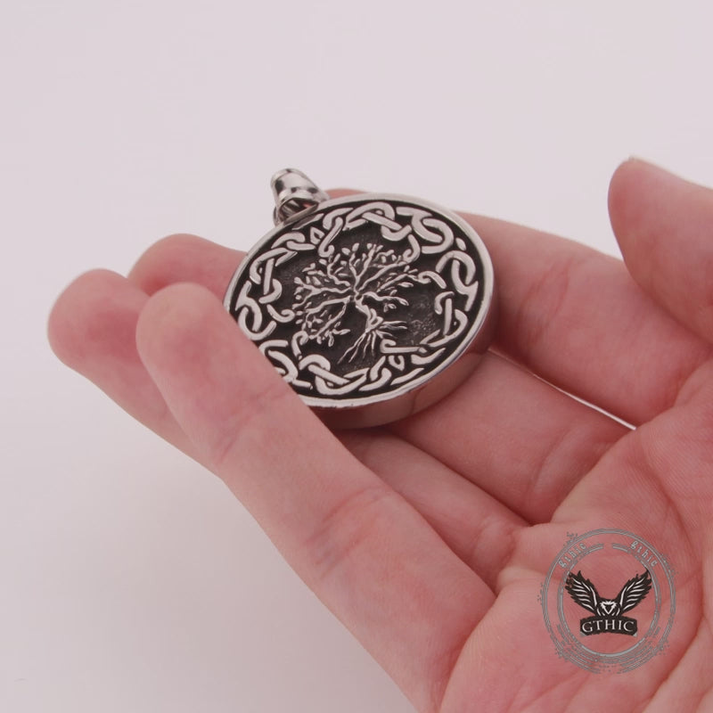 Celtic Knot Tree of Life Stainless Steel Pendant