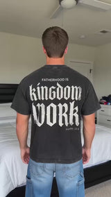 Kingdom Work Gothic Christian Vintage Washed T-shirt