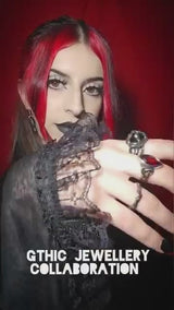 Entwine Snakes Stainless Steel Zircon Ring