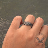 Vintage Wheat Ear Stainless Steel Ring