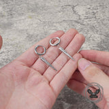 Geometric Cone Spike Stainless Steel Dangle Earrings