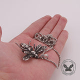 Punk Bee Stainless Steel Insect Pendant