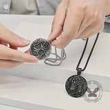 Vintage Yggdrasil Helm of Awe Stainless Steel Pendant