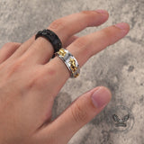 Vintage Bull Stainless Steel Spinner Ring