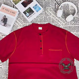 American Casual Quick Dry Button Henley Polo Shirt