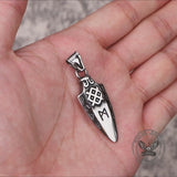 Horns of Odin Stainless Steel Viking Pendant