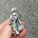 No Speak Sterling Silver Witch Pendant