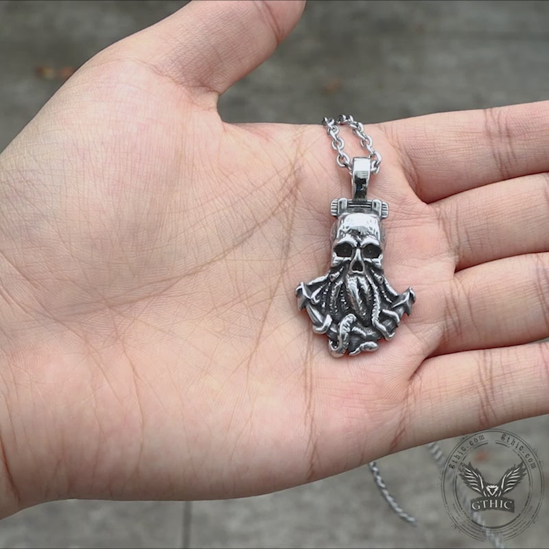 Cthulhu Octopus Stainless Steel Animal Pendant