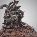 Anello teschio in argento sterling geisha giapponese