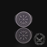 Helm of Awe Valknut Sterling Silver Viking Ring