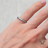 Simple Twist Stainless Steel Ring