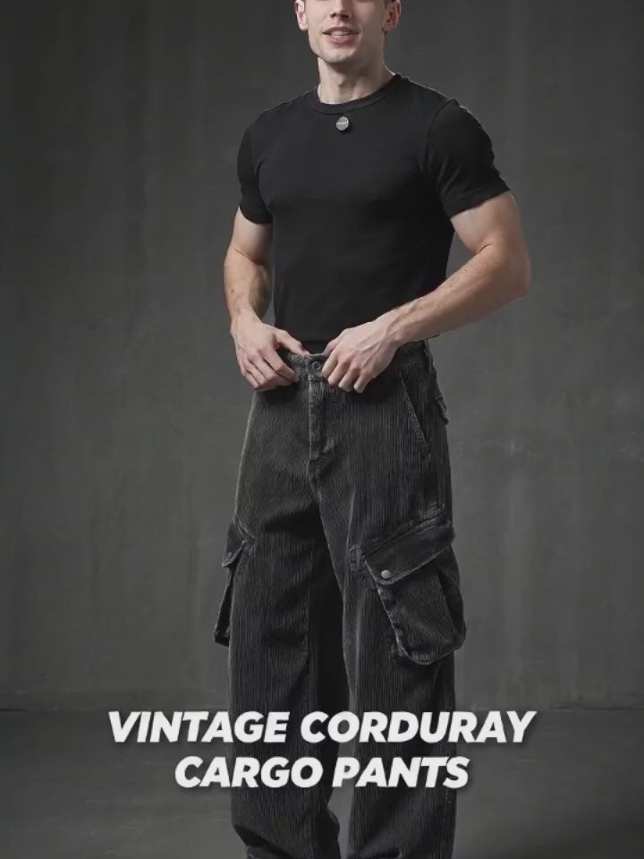 American Vintage Corduroy Multi-Pocket Cargo Pants