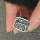 The Tower Major Arcana Tarot Sterling Silver Ring