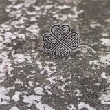 Celtic Four Leaf Clover Sterling Silver Ring