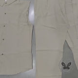Simple Casual Solid Linen Sleeveless Shirt Pants Set