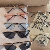 Street Y2K Metal Frame Cat-Eye Retro Sunglasses