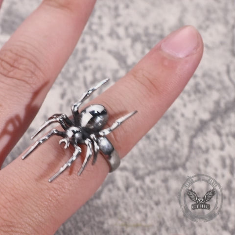 Punk Spider Stainless Steel Animal Ring