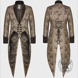 Medieval Gothic Jacquard Waisted Tuxedo Costume