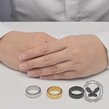 Prayer Cross Stainless Steel Spinner Band Ring