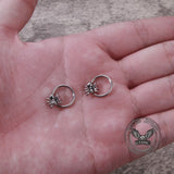 Creative Spider Stainless Steel Hoop Earrings