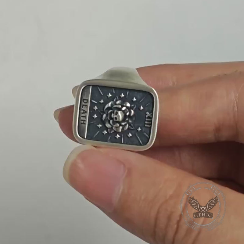 Death Major Arcana Tarot Sterling Silver Ring