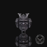 Japanese Mask Samurai Helmet Sterling Silver Ring