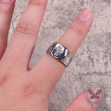 Fashionable Diamond Cross Stainless Steel Ring