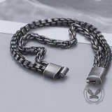 Double Chains Stainless Steel Bracelet