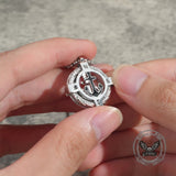 Stylish Rotating Anchor Stainless Steel Compass Pendant