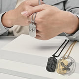 American Flag Cross Military Brand Stainless Steel Pendant