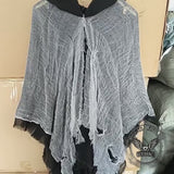 Gothic Death Coming Halloween Costume Hooded Cloak