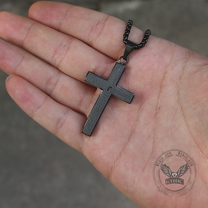 Cross Prayer Stainless Steel Pendant