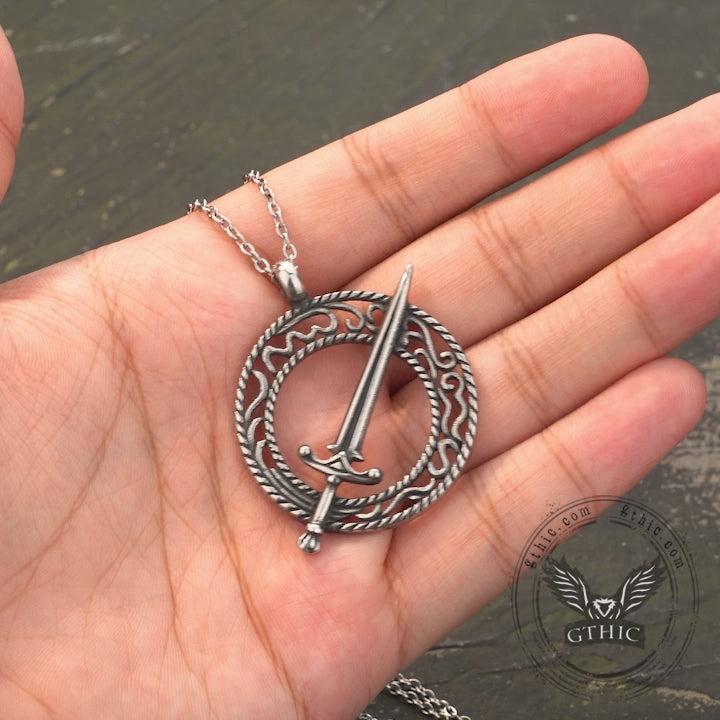 Blades Of Darkmoon Stainless Steel Pendant