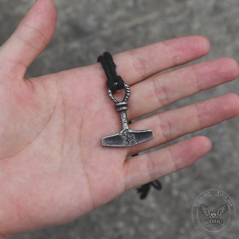 Retro Thor's Hammer Stainless Steel Viking Pendant