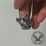 Gothic Mutant Fish Sterling Silver Animal Ring