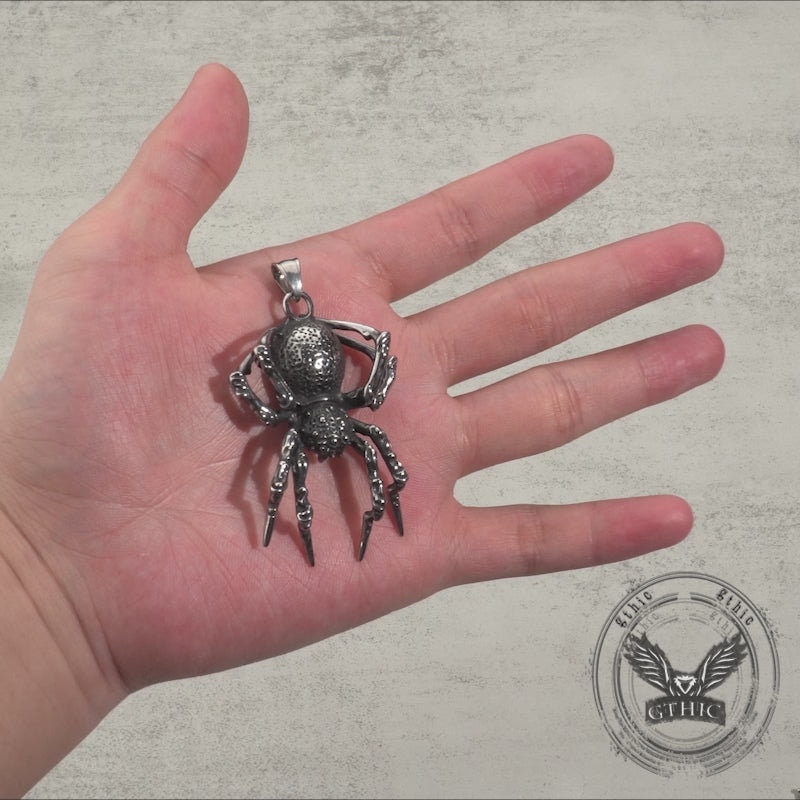 Thousand-Eyed Eight-Leg Spider Stainless Steel Pendant