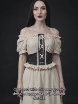 Off-Shoulder Ruffled Asymmetrical Short-Sleeve Dress