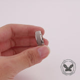 Simple Woven Mesh Design Stainless Steel Ring