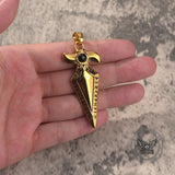 Vintage Viking Rune Spearhead Stainless Steel Pendant